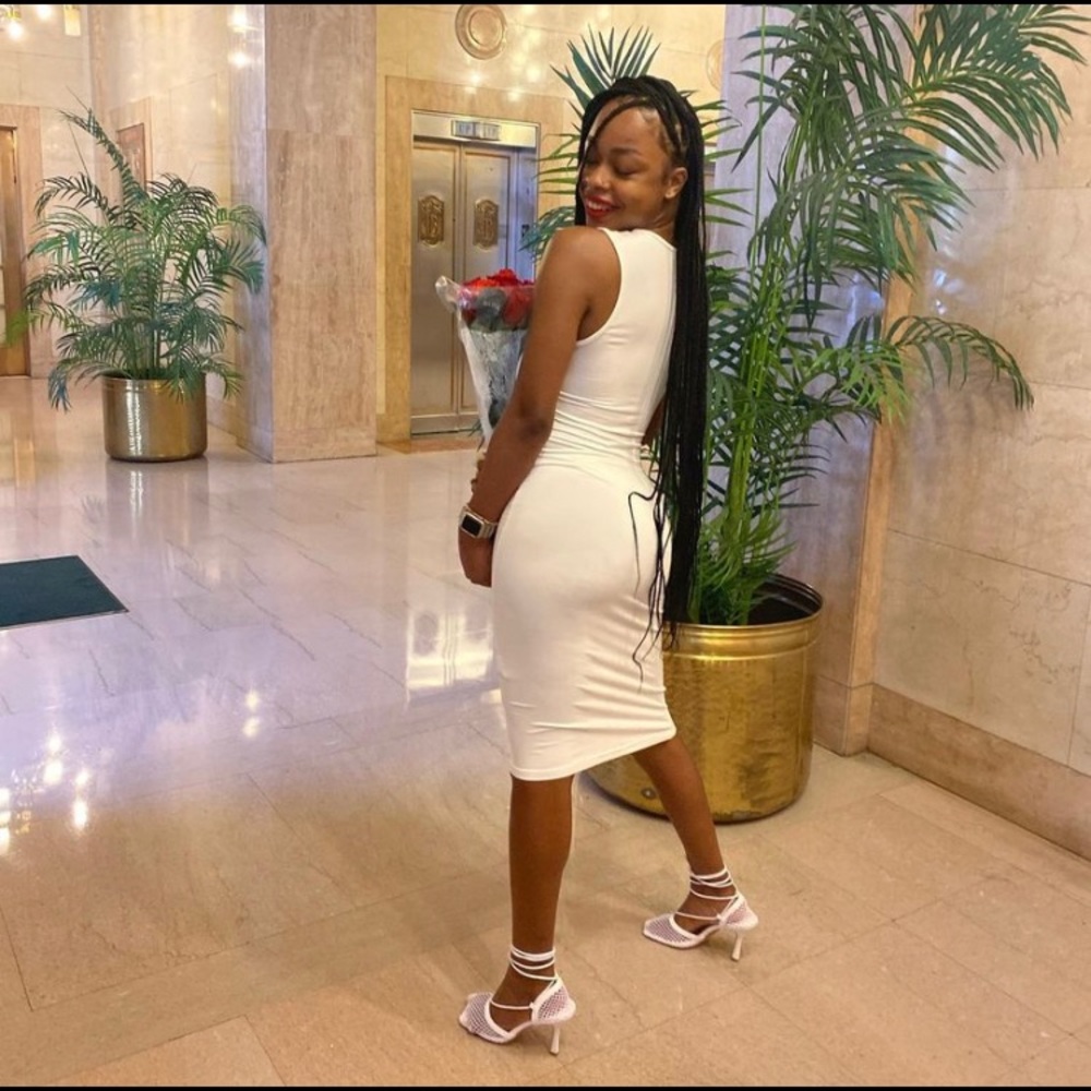 White Bodycon Dress (Small/Size 4)